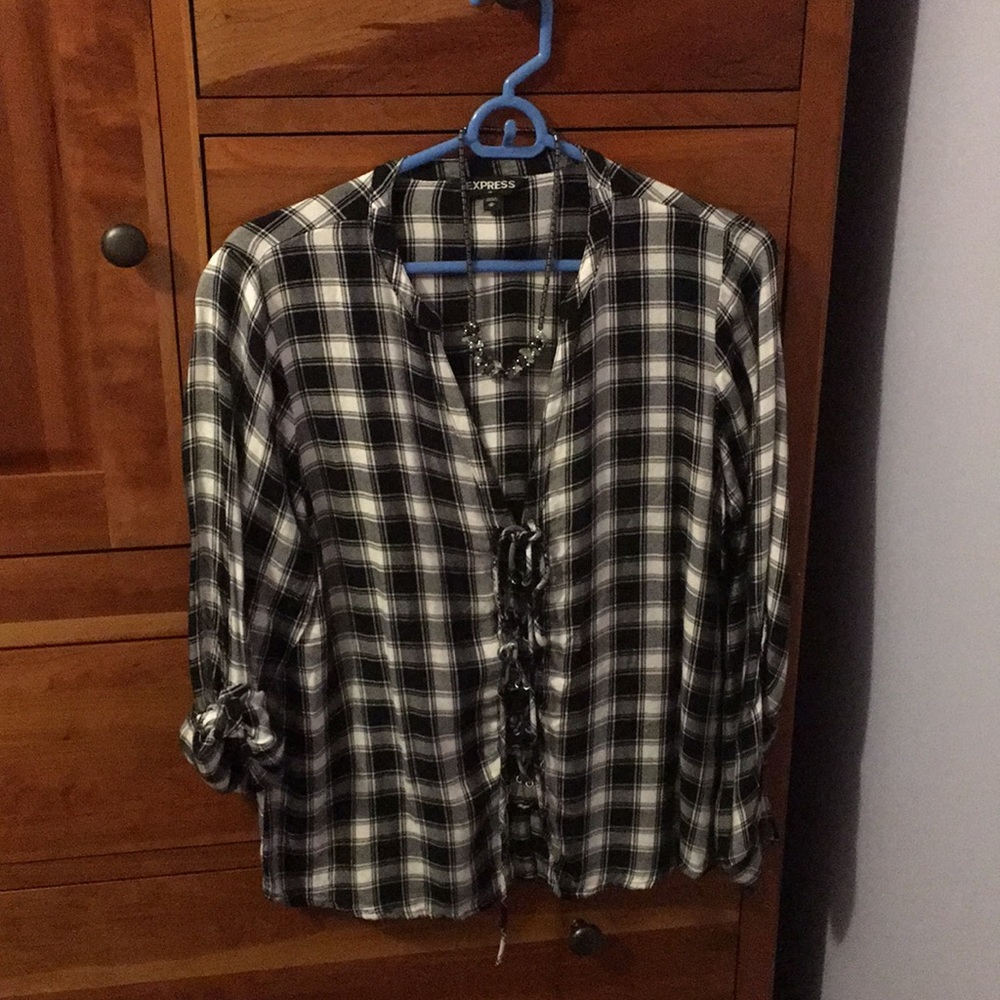 Express Lace Up Blouse